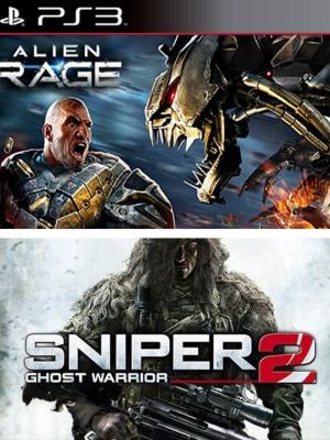 2 JUEGOS EN 1 ALIEN RAGE + SNIPER 2 GHOST WARRIOR PS3